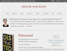 Tablet Screenshot of maggie-jackson.com